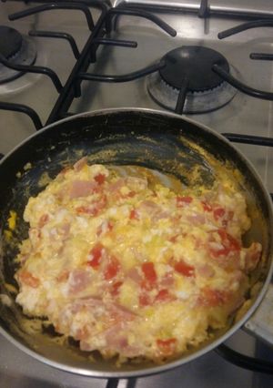 Una foto de Huevos a mi manera