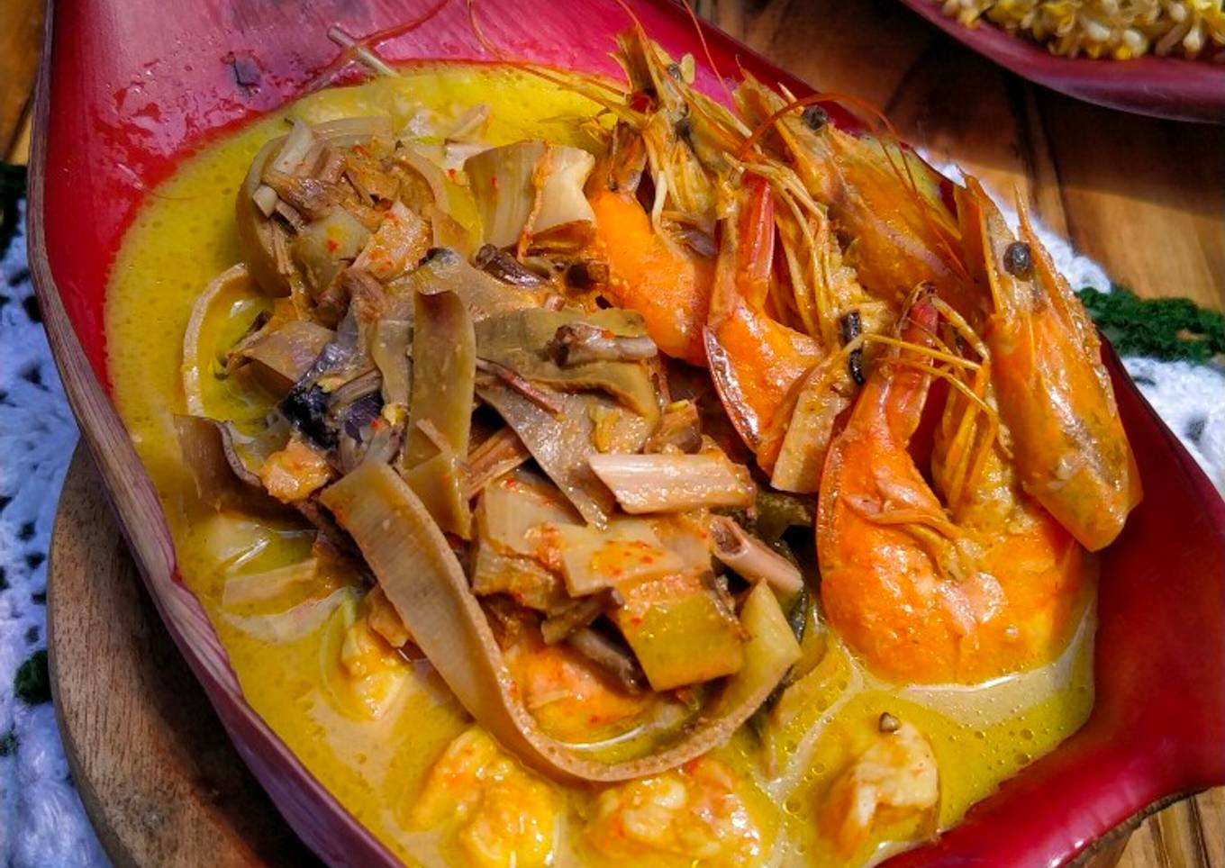 Gulai Jantung Pisang mix Udang