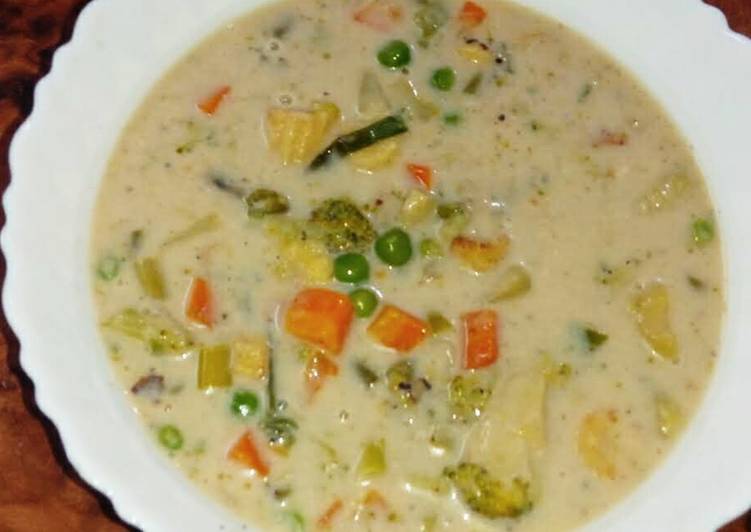 Easiest Way to Make Speedy Mix vegetables soup