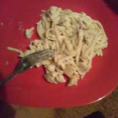 A picture of Pasta alfredo🍝🍝.