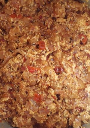 A picture of Paneer bhuji.