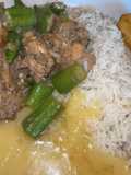 Frango com quiabo