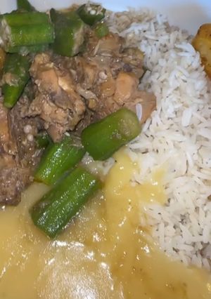 Foto de Frango com quiabo