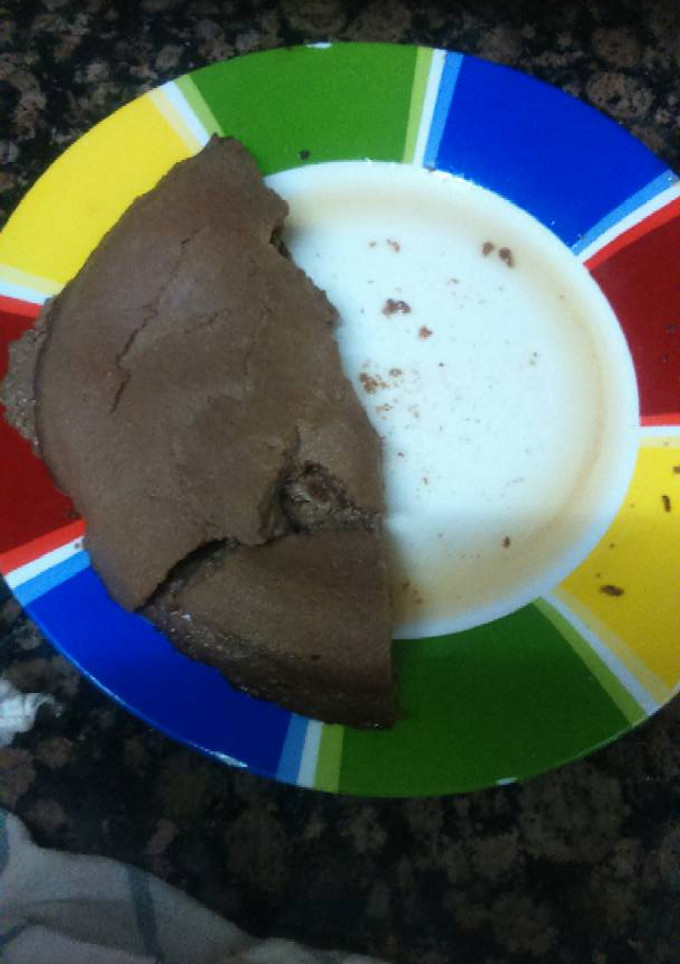Una foto de Pudding de chocolate al microondas rápido y sencillo