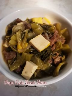 Foto resep Sapi Cah Sayur Asin