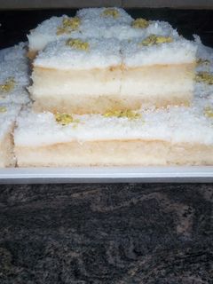 صورة لوصفة وصفة بسبوسة شهية 😋😋😋