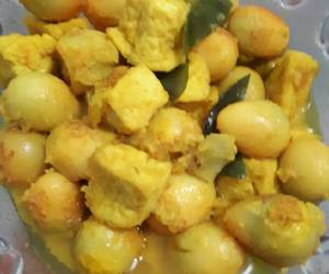 Masakan Populer Tahu Telur Puyuh Bumbu Kuning Gurih Mantul