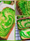 Marble Pandan Butter Cake