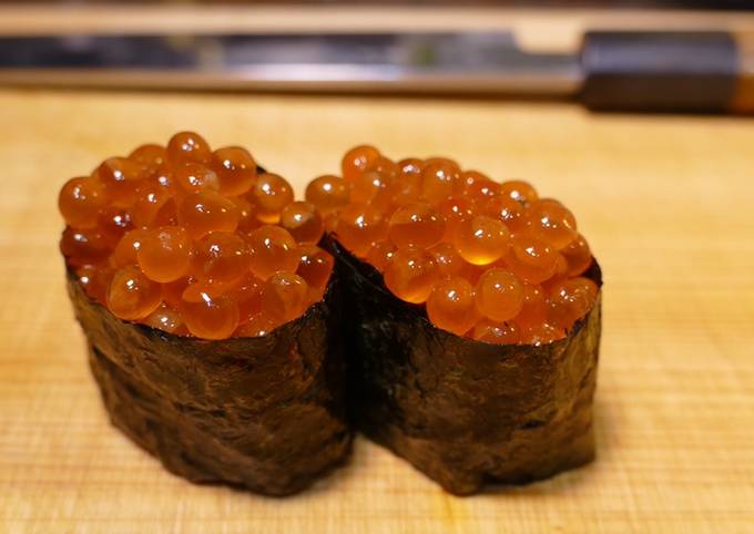 How to make【Ikura】Salmon roe for Japanese Sushi
