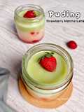 Puding Strawberry Matcha Latte