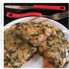 A picture of Spinach Omlet.