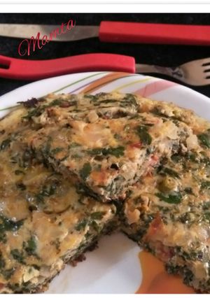 A picture of Spinach Omlet.