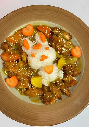 Foto resep Chicken curry katsu rice