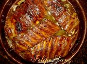 Una foto de costillas a la miel