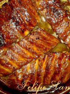 Una foto de Costillas de cerdo asadas con miel