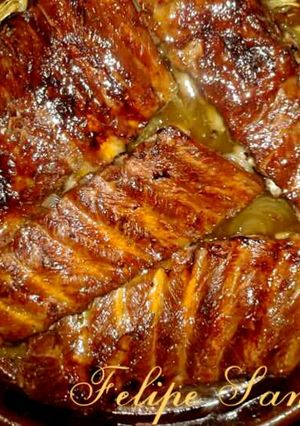 Foto principal de Costillas de cerdo asadas con miel