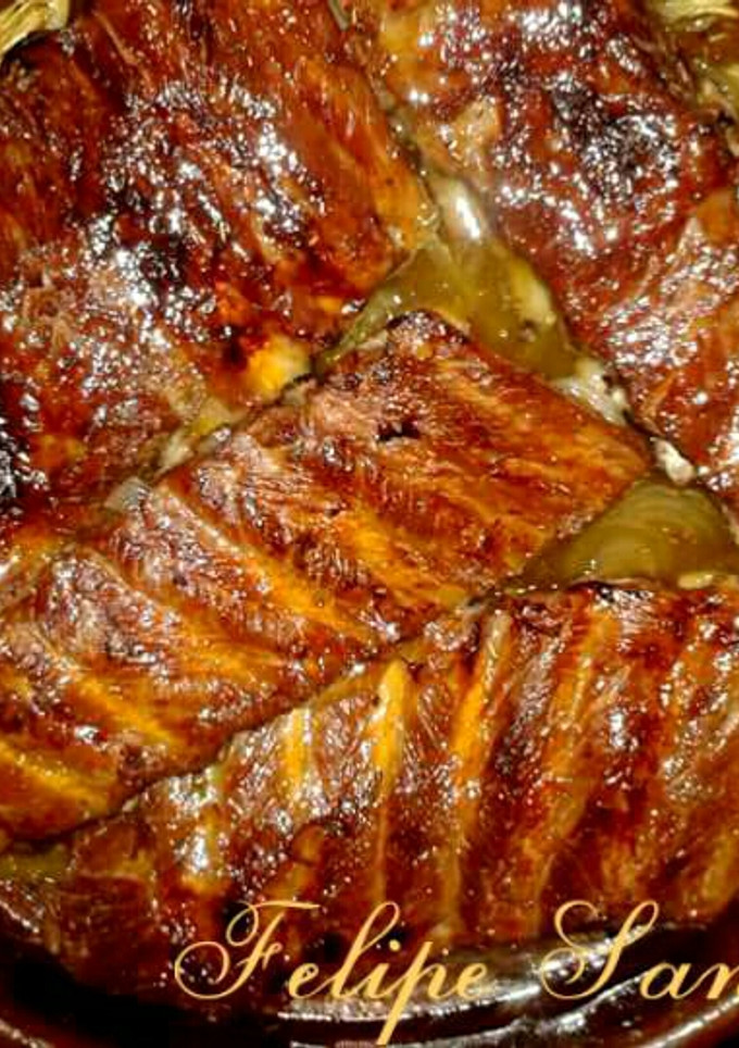 Una foto de Costillas de cerdo asadas con miel