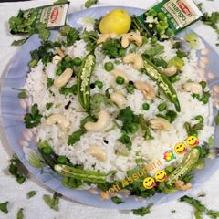 A picture of Green peas pulao (matar pulao).