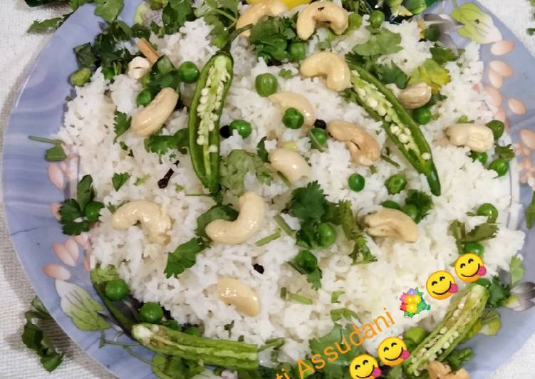 Simple Way to Prepare Quick Green peas pulao (matar pulao)