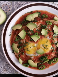 A picture of Huevos Rancheros.