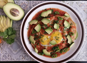 Una foto de Huevos rancheros