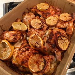 A picture of Lemon Chicken Traybake.