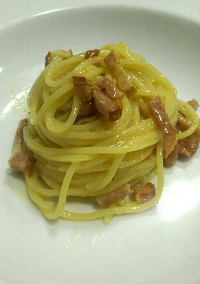 Una foto de Carbonara de huevo