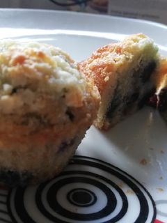 Áfonyás muffin recept fotója