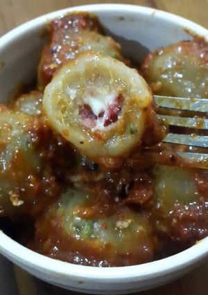 Foto resep Cilok Kornet-Keju Saus Kacang Super Pedasss