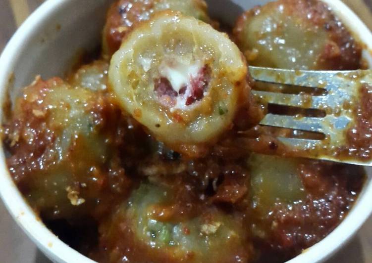 Step-by-Step Guide to Make Winter Cilok Kornet-Keju Saus Kacang Super Pedasss
