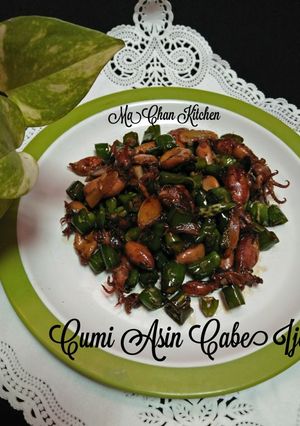Foto resep Cumi Asin Cabe Ijo