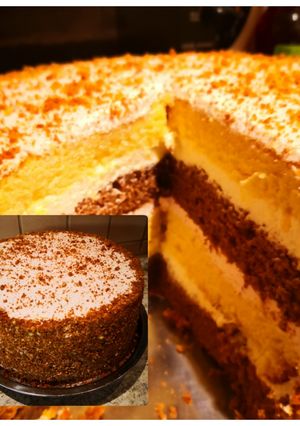 Méteres kalács torta tejszínes krémmel recept fotója