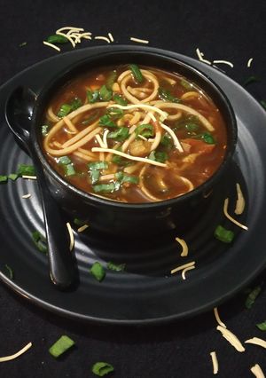 A picture of Thukpa Vegetable Soup.