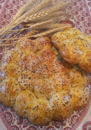 عکسی از دستور نان شیرمال کشمشی
