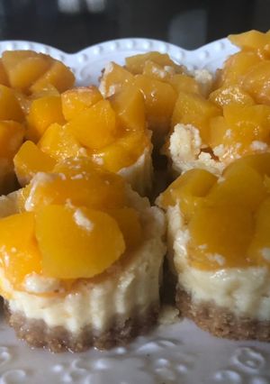 Una foto de Mini cheese cakes.... para quedar como una reina!!!
