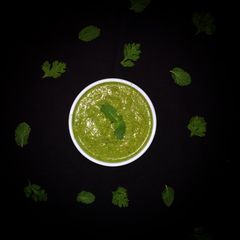 Peanut Coriander Chutney A picture of Peanut Coriander Chutney.