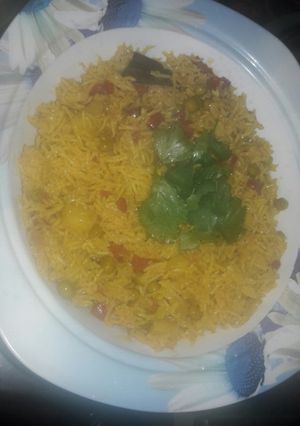 A picture of Vegetable pulao.
