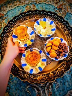 عکسی از دستور چای ملکه ☕🍎