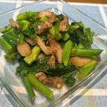 芥藍菜炒鹹豬肉
