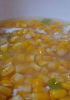 Foto resep Sup jagung telur simpel