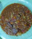 Guiso de lentejas (spicy)