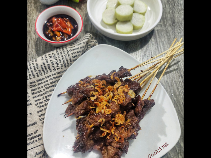 Ternyata ini lho! Resep bikin 144. Sate Daging Sapi (Panggang Grill Pan) hidangan Lebaran yang sedap