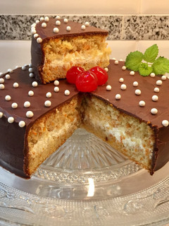 Una foto de Tarta de zanahoria y harina de almendras