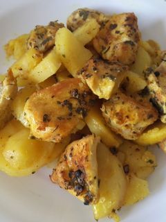 Una foto de Pollo al "ras el hanout" (en thermomix)