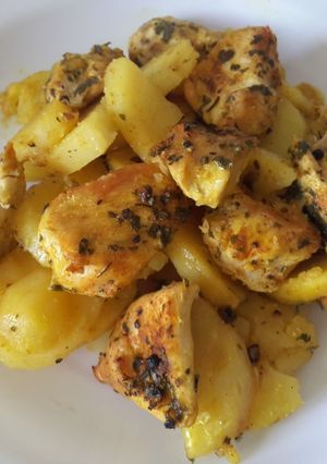 Una foto de Pollo al "ras el hanout" (en thermomix)