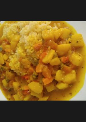 Foto principal de Arroz con verduras al curry