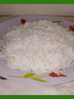 صورة لوصفة ارز ابيض مسلوق بالزبده
