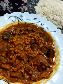 عکسی از دستور خورشت به آلو به روش مادرم