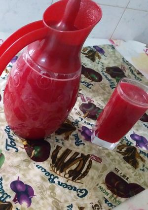 صورة لوصفة عصير الخضر مع الفواكه