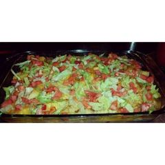 A picture of Burger Fry Cassarole.